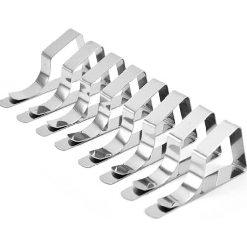 8pcs Stainless Steel Table Cloth Clip Wedding Promenade Table Cover Holder Round Tablecloth Stable Clips