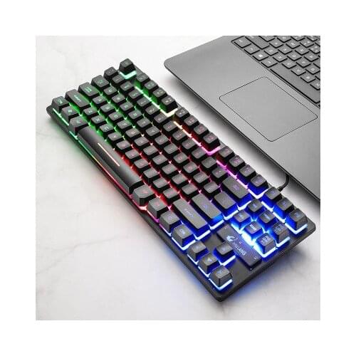 87-Key Gaming Keyboard Manipulator Feel Suitable For Notebook Desktop Gaming Office