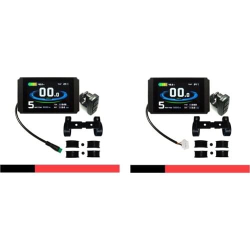 Ebike KT-LCD8H Display Electric Bicycle Accessories 24V36V48V USB Plug KT Color LCD Display