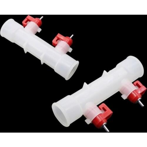 Double nipple Automatic drinker Drinking fountain with Inner Diameter 25mm Pipe Poultry Farm Equipment Nipple Drinker 30 Pcs