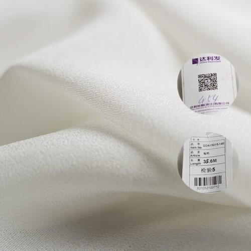 White waxberry 20momme white silk ghost crepe Fabrics Garment Material Summer Women Dress Sewing DIY Cloth Freeshipping