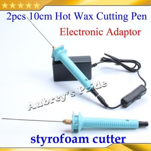 Free Shipping Hot Knife Styrofoam Cutter 2Pcs 10CM Pen CUTS FOAM Board WAX Cutting Machine Electronic Transformer Adaptor EU