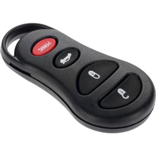 4 Button Remote Car Key Shell Blank Case Cover for Chrysler Sebring 300M Concorde Dodge Neon Stratus Jeep Liberty 2000-2005 1999
