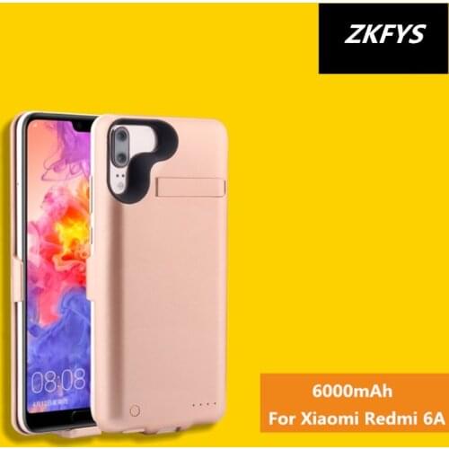 Power Case 6000mAh Portable High Quality Charger Battery Case For Xiaomi Redmi 6A External Power Bank Battery Charging Case