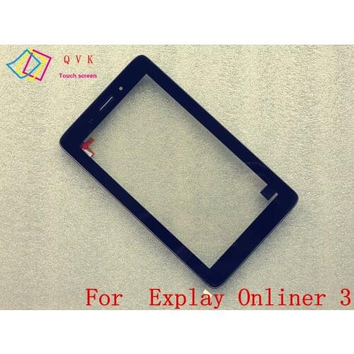 Black with Frame 7inch for Explay Onliner 3 tablet pc capacitive touch screen glass digitizer panel