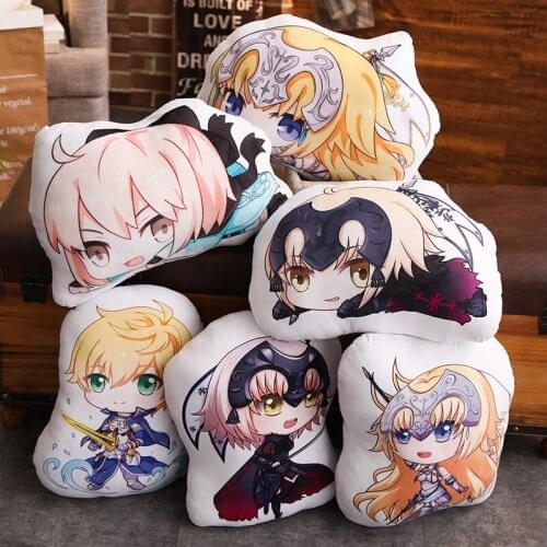 Anime Two Dimensions Manga Peripheral Double Sided Plushie Doll Fate/Grand Order Pillow Stuffed Plush Kids Toys