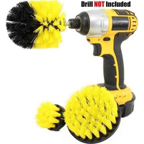Power Car Washing Brush Drill Clean Brush for Bathroom Surfaces Tub Shower Tile Grout Cordless Power Scrub Drill Cleaning Kit