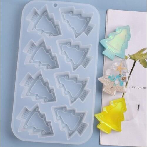 1 PCS Christmas Tree Silicone Mold DIY Jewelry Making Tool Moulds UV Epoxy Resin Decorative Craft