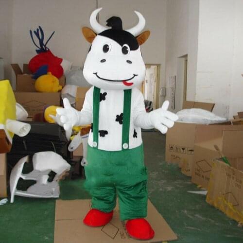 2019 Halloween Cow Mascot Costume Suits Adult Cosplay Party Game Outfits Dress Factory Wholesale + Free Postage