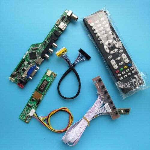 For LP154WX5-TLC1 Module TV Digital Signal Mother Board AV VGA 1 lamps 15.4" Resolution Controller Board 30pin 1280X800
