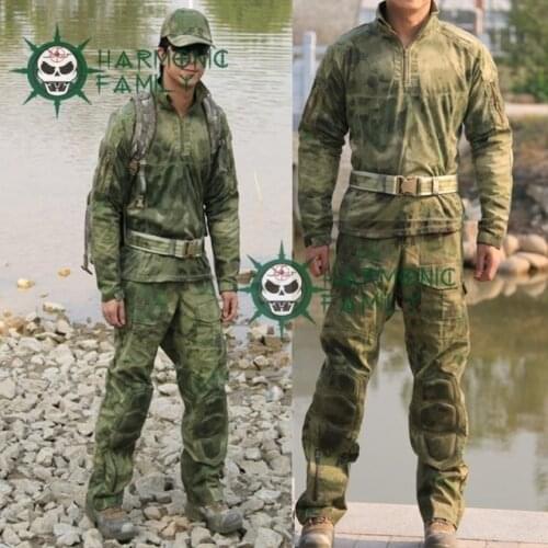 NEW type Camouflage Tactical Military Special Force Combat Uniform A-TACS FG Combat Suit &Pants CS Party Supplies