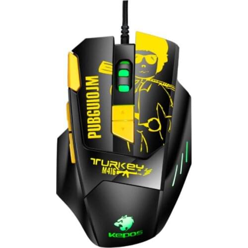 Wired Gaming Mouse With RGB Light 8 Buttons Adjustable 4800DPI LED Optical Ergonomics Gamer Mouse For Computer Laptop PC