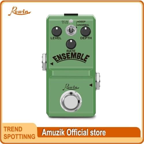 Rowin Green True Bypass Super Mini Classic Analog Chorus Guitar Effect Pedal with High Quality Knob Switch