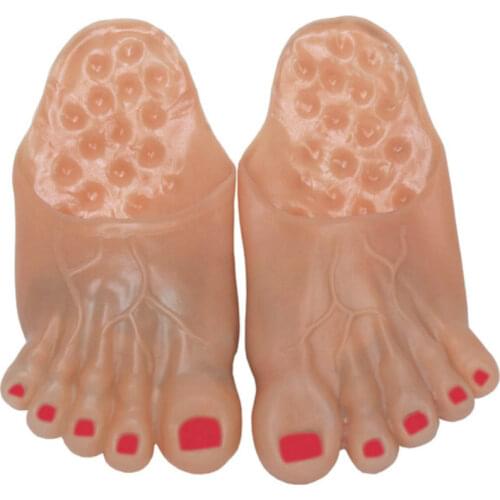 Ins Helloween Slippers Ghost Shoes Toe Slides Flats Party Funny Sandals Scary Green Christmas Costume Dress Accessories Unisex