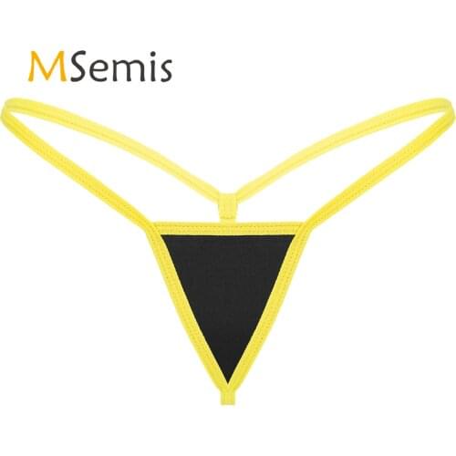 Womens Micro Mini Thong T-back Panties Low Rise G-string Bikini Bottom Underwear Sexy Ladies Swimwear Lingerie Sunbathing Briefs
