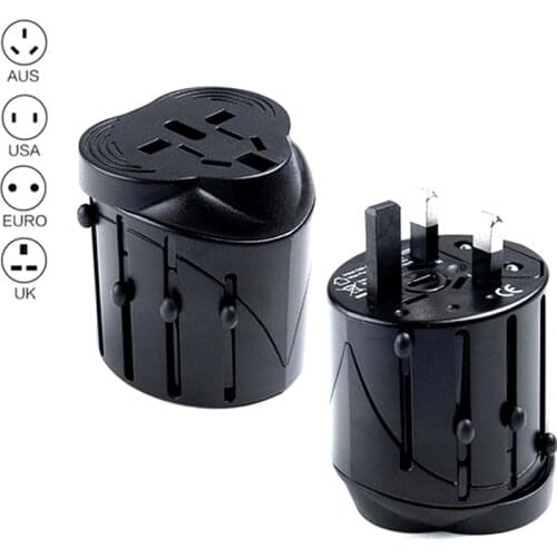 Universal International Mini Adapter Plug for World Travel with AC Power Charger AU US UK EU converter All in One