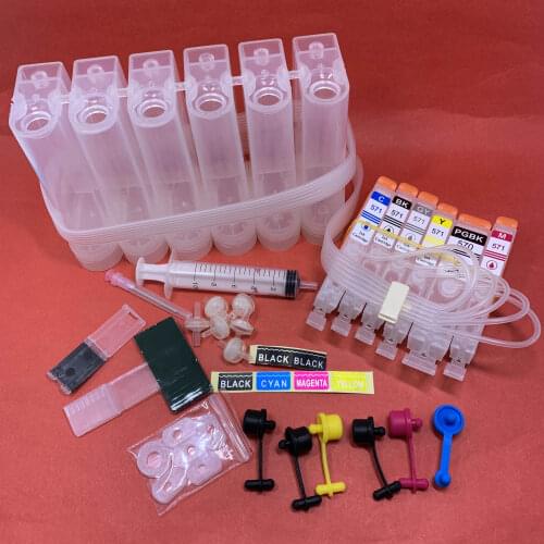 YOTAT 6color CISS ink cartridge PGI 570 PGI-570 CLI-571 for Canon PIXMA MG7750 MG7751 MG7752 MG7753 TS9055 TS8050 TS8051 TS8052