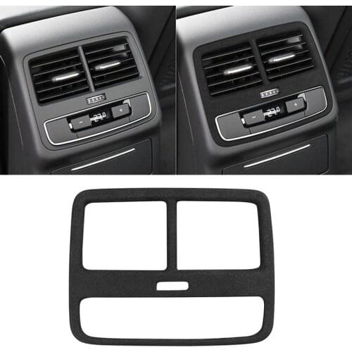 Suede Car Interior Armrest Box Condition Vent Air Outlet Decoration Cover Strip Trim for Audi A4L 2017-2021 Car Styling