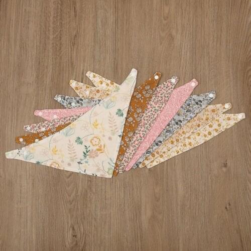 1 Pc Cotton Bandana Baby Bibs Feeding Smock Infant Burp Cloths Soft Saliva Towel