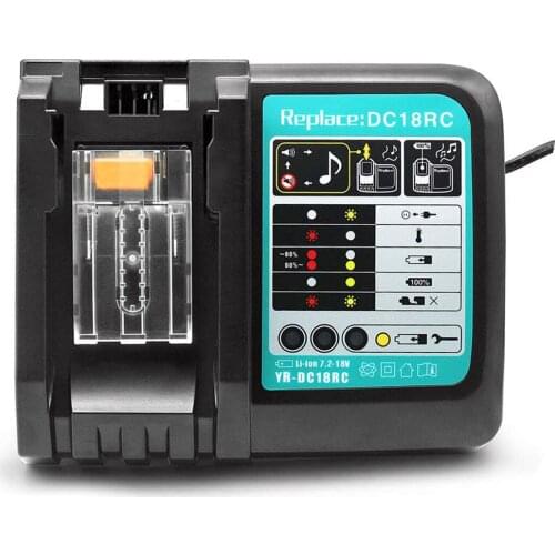 110V-220V AD/DC Adapter 18V Power Charger for MAKITA 18V 14.8V battery BL1830 Bl1430 DC18RC DC18RA Supply Adapter EU US Plug