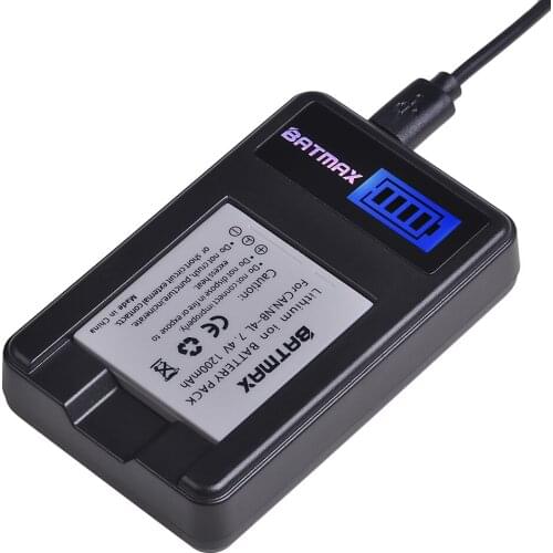 1X 1200mAHNB-4L NB4L NB 4L Battery + LCD USB Charger for Canon IXUS 30 40 50 55 60 65 80 100 I20 Camera Batteries