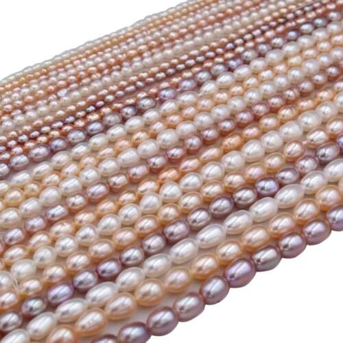2-10 mm MINI FRESHWATER PEARL BEADS,100% NATURE freshwater pearl material with OVAL OR RICE shape-AAA quality