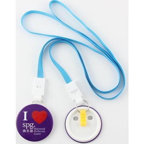 58mm button badge blank material DIY manual badge machine supporting materials rope button badge consumables 100 sets