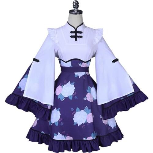 Anime Bungo Stray Dogs Cosplay Kyoka Izumi Costume Chinatown Dress Halloween Costumes for Women Carnival Fancy Dress Daily Suit