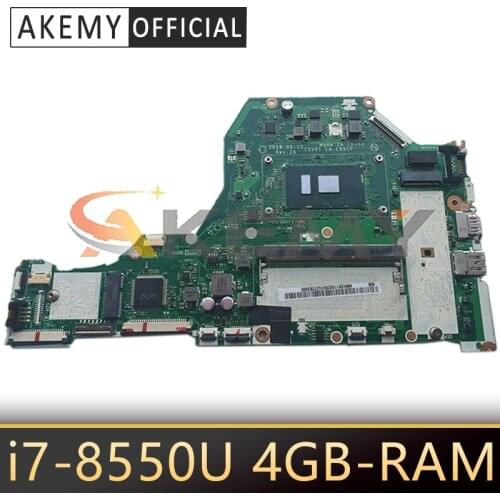 C5V01 LA-E891P For ACER Aspire A315-51G A515-51G A517-51G A615-51G Laptop motherboard With i7-8550U 4GB-RAM 100% Fully Tested