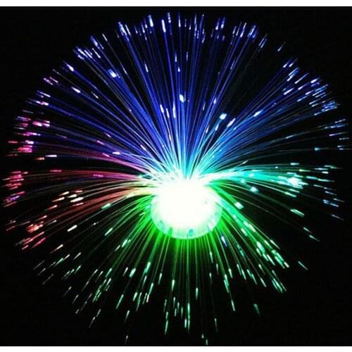 Colorful LED Optic Fiber Flower Light Star Sky Shaped Atmosphere Night Valentine Festival Party Lamp Home Day Lamp Decorati A4O8