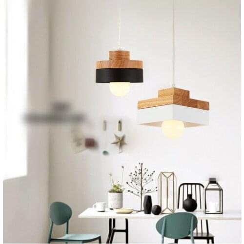 Contracted fashion Japan and South Korea style wooden fangyuan restaurant bar clothing store droplight bar droplight