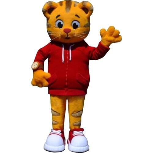 Cosplay Animated cartoon Grr-ific Feelings Daniel Tiger Mascot Costume Daniel Tiger Fur Mascot Costumes with free shipping