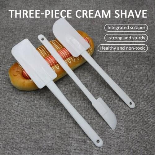 3pcs Baking Tools Cake Spatula Mini Silicone Spatula Baking Spatulas Cream Heat-Resistant Kitchen Utensils Scraper Decorator