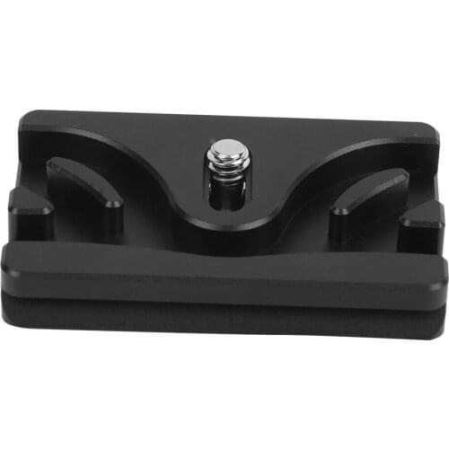 Multifunction Alloy Fixing Plate Camera Quick Release Plate Winding Clamp Clip Black