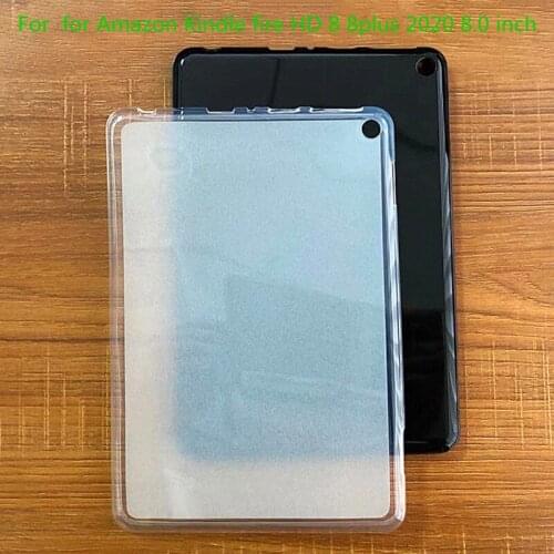 New Tablet Matte Soft TPU Back Case Cover for Amazon Kindle fire HD 8 8plus 2020 8.0 inch