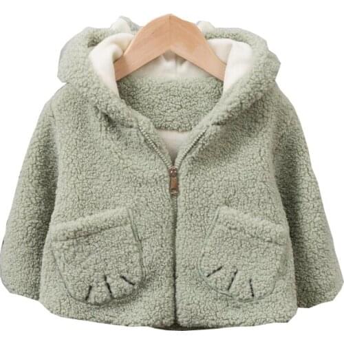 Boys Clothes Padded Jacket Coat Ears Hooded Zipper Jacket Toddler Girl Fall Clothes 2020 Winter Children Clothing Fashion Baby