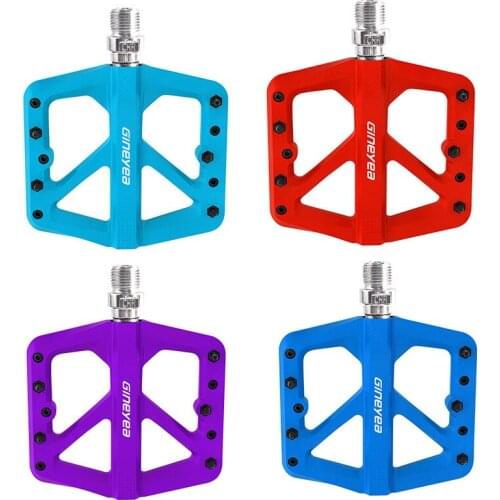 Mountain bike nylon fiber bearing pedal dead fly Bearing pedal non-slip pedal Ultralight Bicycle Pedals CNC Sealed Bearing Flat