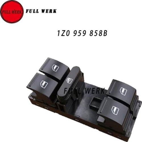 Car Window Lifter Switch 1Z0 959 858 B Power Window Control Switch Button for Skoda Octavia 2 Superb Yeti 1Z0 959 858B