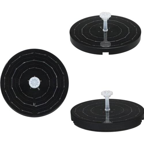 3.8W Floating Solar Panel Powered Fountain Pump Colorful LED Light Outdoor Swimming Pool Garden Water Fountain