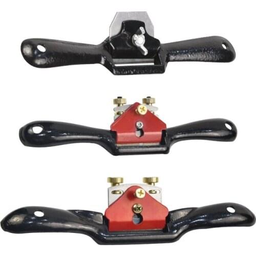 SpokeShave Woodworking Bird Plane with Flat Base and Metal Blade Wood Working Cutting Edge Chisel Tools with 5 PCS Planer Blades