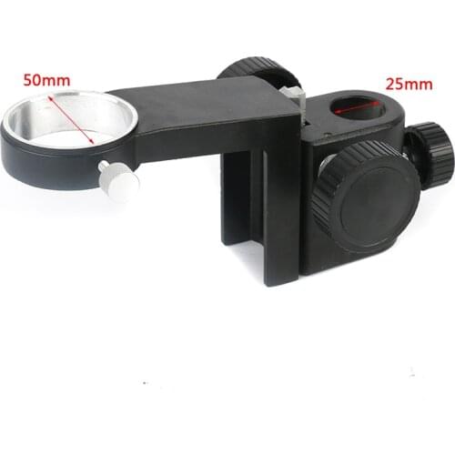 Diameter 50mm Articulating Arm Bracket Microscope Gear Accessories Adjustable Stand Holder For 180x 300x 500x 200x Lens Support