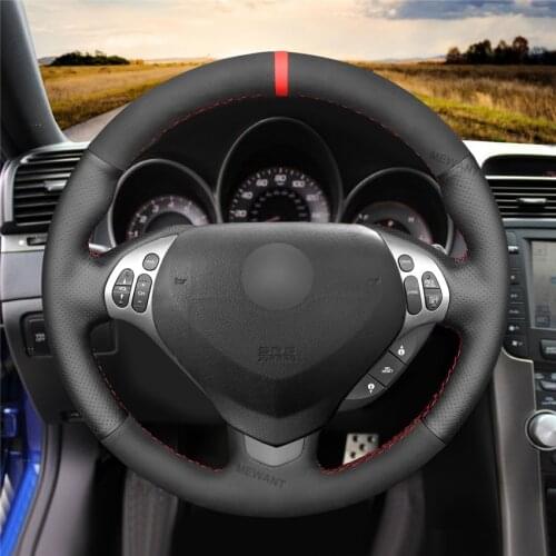 DIY Hand-stitched Customization Anti-Slip Wear-Resistant Steering Wheel Cover For Acura TL 2007-2008 Car Interior Decoration