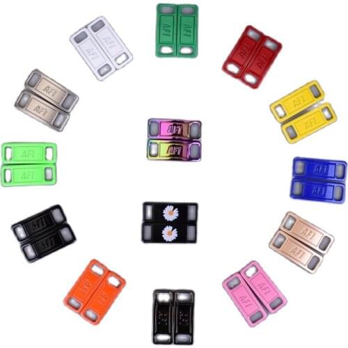 AF1Shoelaces buckle Shoes Decorations Sneaker Kits Metal Lace Buckle Stylish and suitable for all kinds of flat laces2pcs/pair