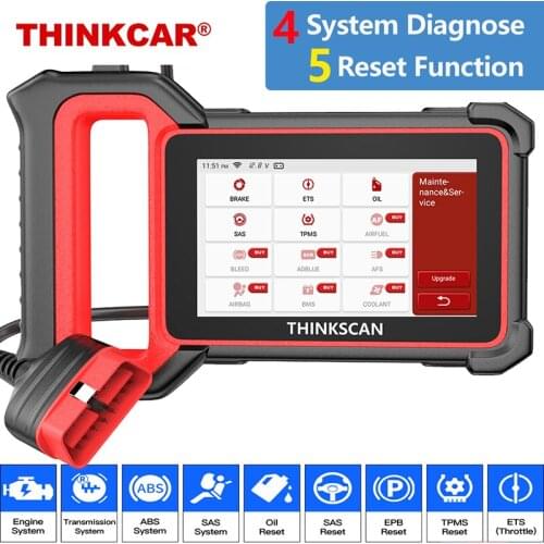THINKCAR OBD2 Scanner 2021 Thinkscan Plus S6 Scan Tool AT Eng ABS SRS Code Reader Oil/SAS/EPB/ETS/TPMS Reset Diagnostic Tools