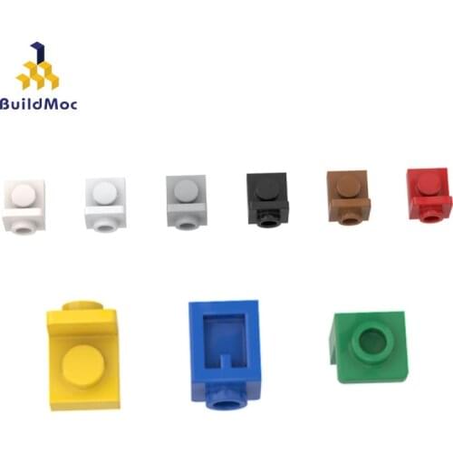 BuildMOC Compatible Assembles Particles 36840 1x1 side bump plate For Building Blocks Parts DIY electric