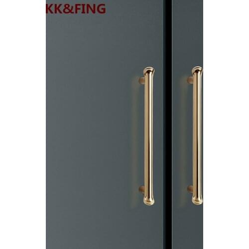 KK&FING Bright Gold Cabinet Pulls Zinc Alloy Kitchen Cupboard Wardrobe Door Pulls Drawer Knobs Furniture Cabinet Handles
