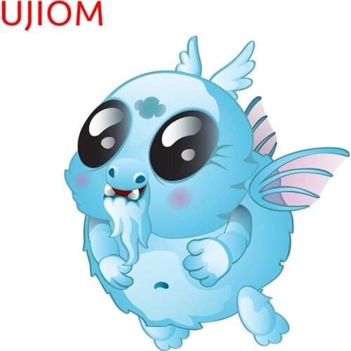 UJIOM Cartoons Animal Childrens Bedroom Decoration Moisture Proof Door Sticker Kitchen Bathroom Wall Stickers Mural Art
