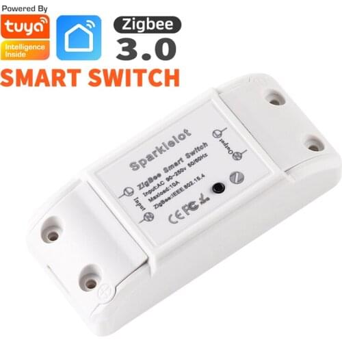 Tuya ZigBee 3.0 Smart Light Switch Module Smart Home Automation DIY Breaker Timer Switch Remote Control With Alexa Google Home