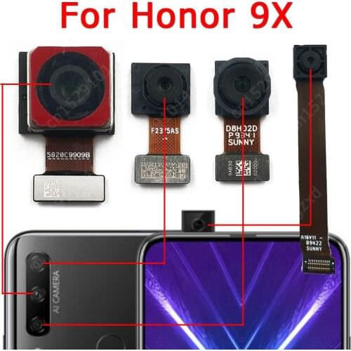 Original For Huawei Honor 9X Front Rear View Back Up Camera Frontal Main Facing Small Camera Module Flex Replacement Spare Parts