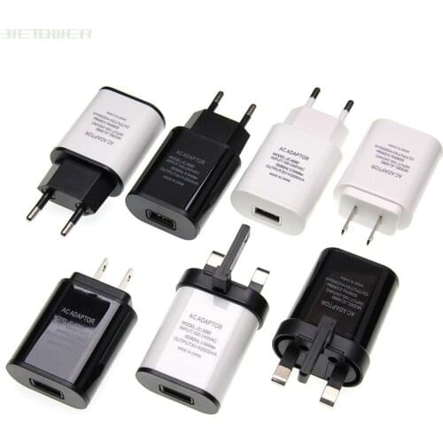 Mobile Phone Charger 5V 2A 10W USB Travel Charger Portable Wall Adapter EU/US Plug Black/White 30pcs/lot
